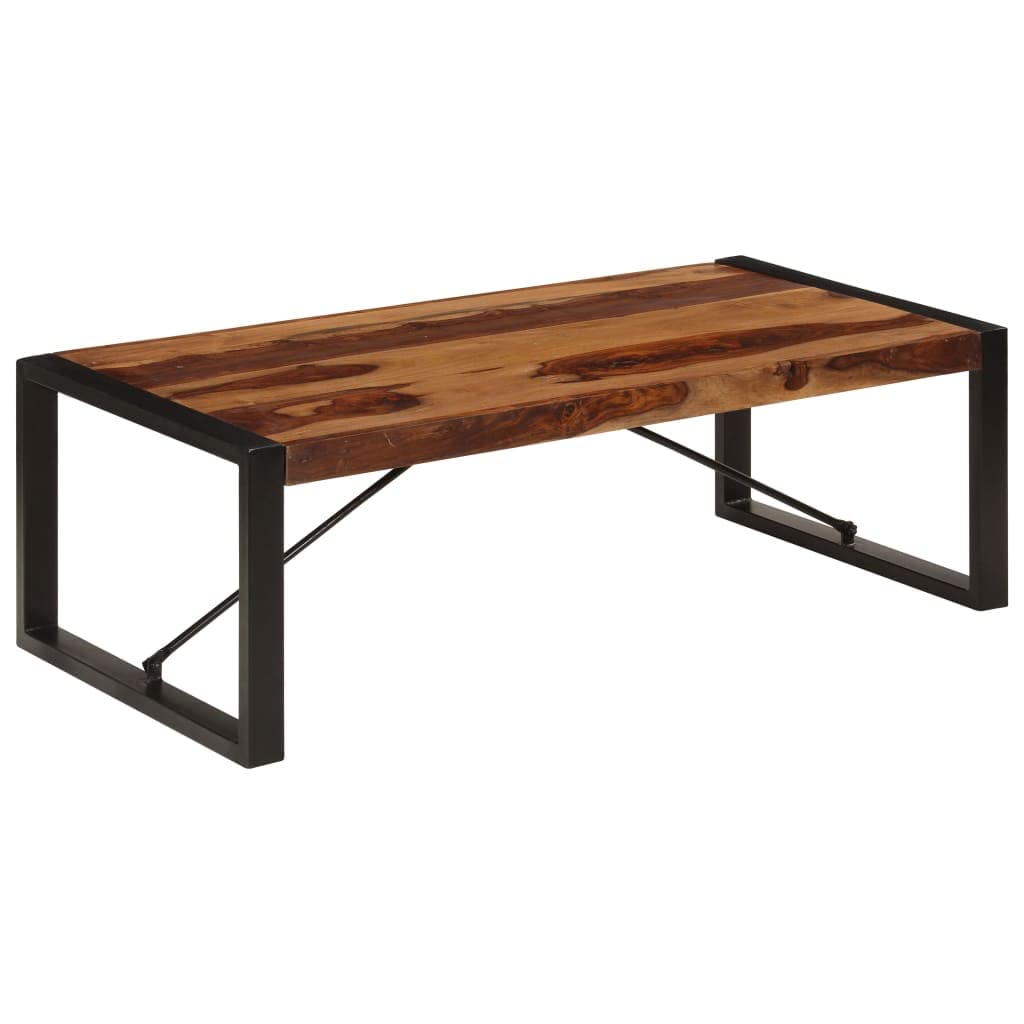 Brown Solid Sheesham Wood Coffee Table Y985052