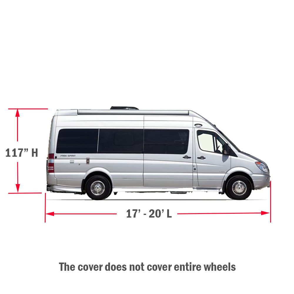 Class B RV Cover 17-20ft Water-Resistance Heavy Duty Multi-Layer Top G898938