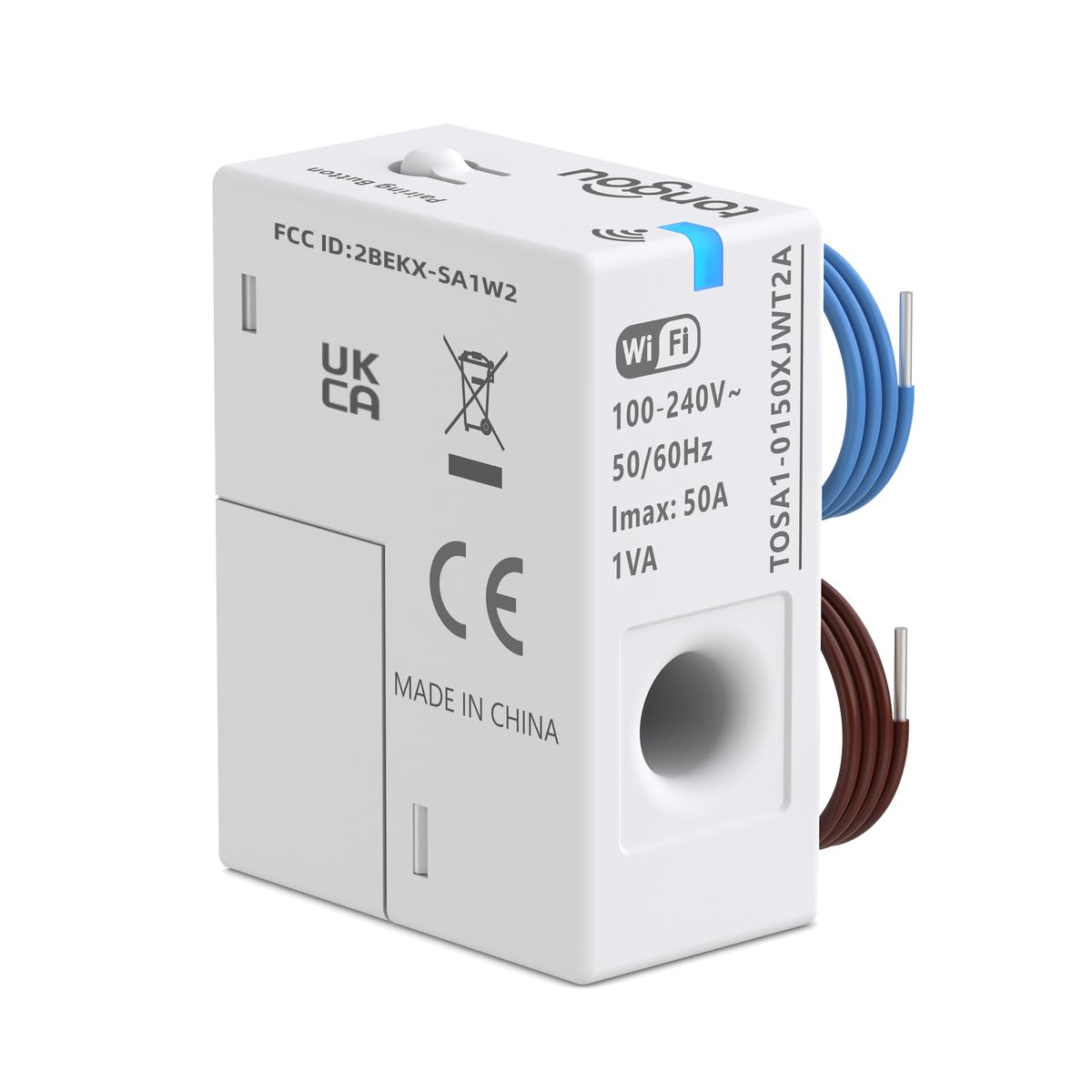 WiFi Smart Home Energy Monitor 1-50A 100-240VAC Current Transformer J953