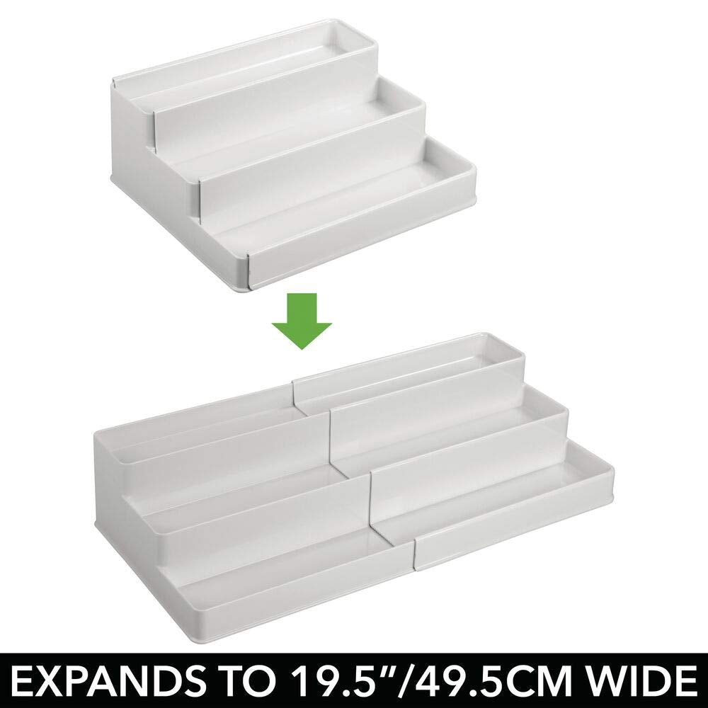 Plastic Expandable 3-Tier Shelf Rack Organizer W59080