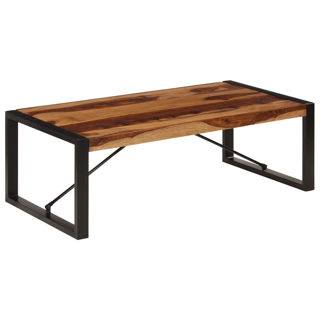 Brown Solid Sheesham Wood Coffee Table Y985052