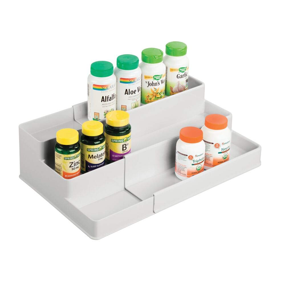 Plastic Expandable 3-Tier Shelf Rack Organizer W59080