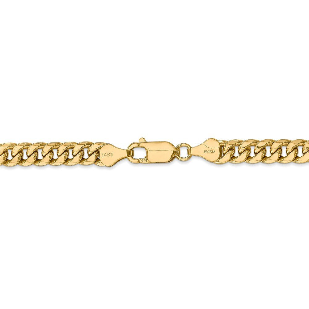 14K Yellow Gold 6mm Miami Cuban Chain Necklace D919
