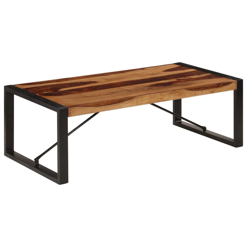 Brown Solid Sheesham Wood Coffee Table Y985052