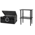 Black 6-in-1 Bluetooth Record Player with Stand O4323