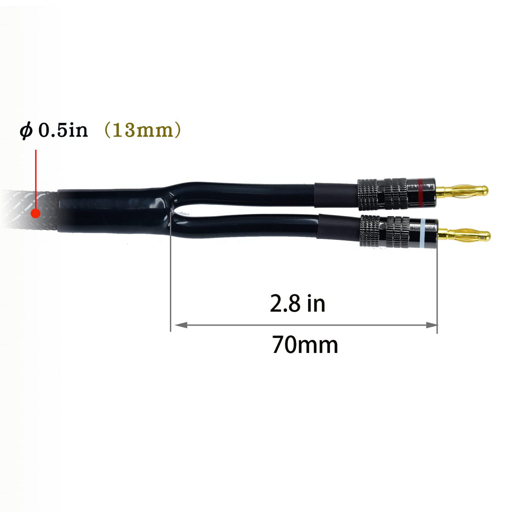 10ft 12awg Braided Speaker Cable V50738