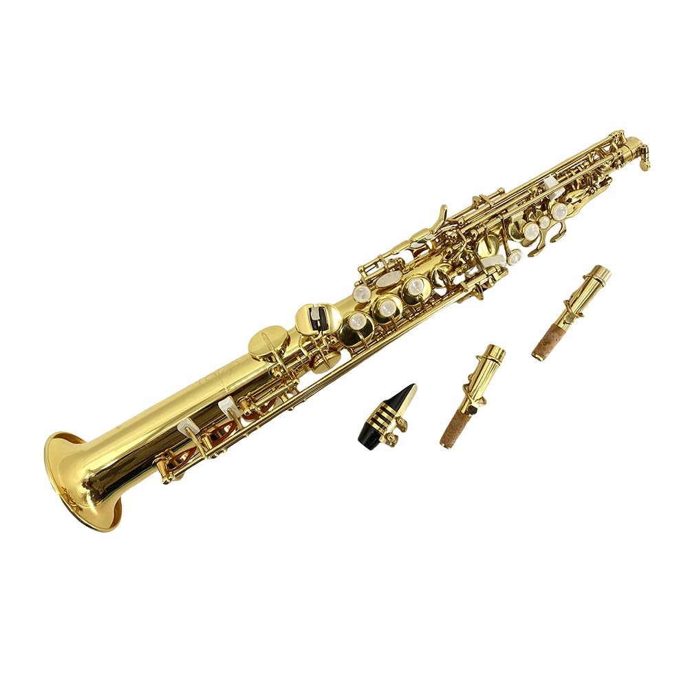 Straight Soprano Saxophone with Case, Mouthpiece, Neck Strap & Accessories A1145