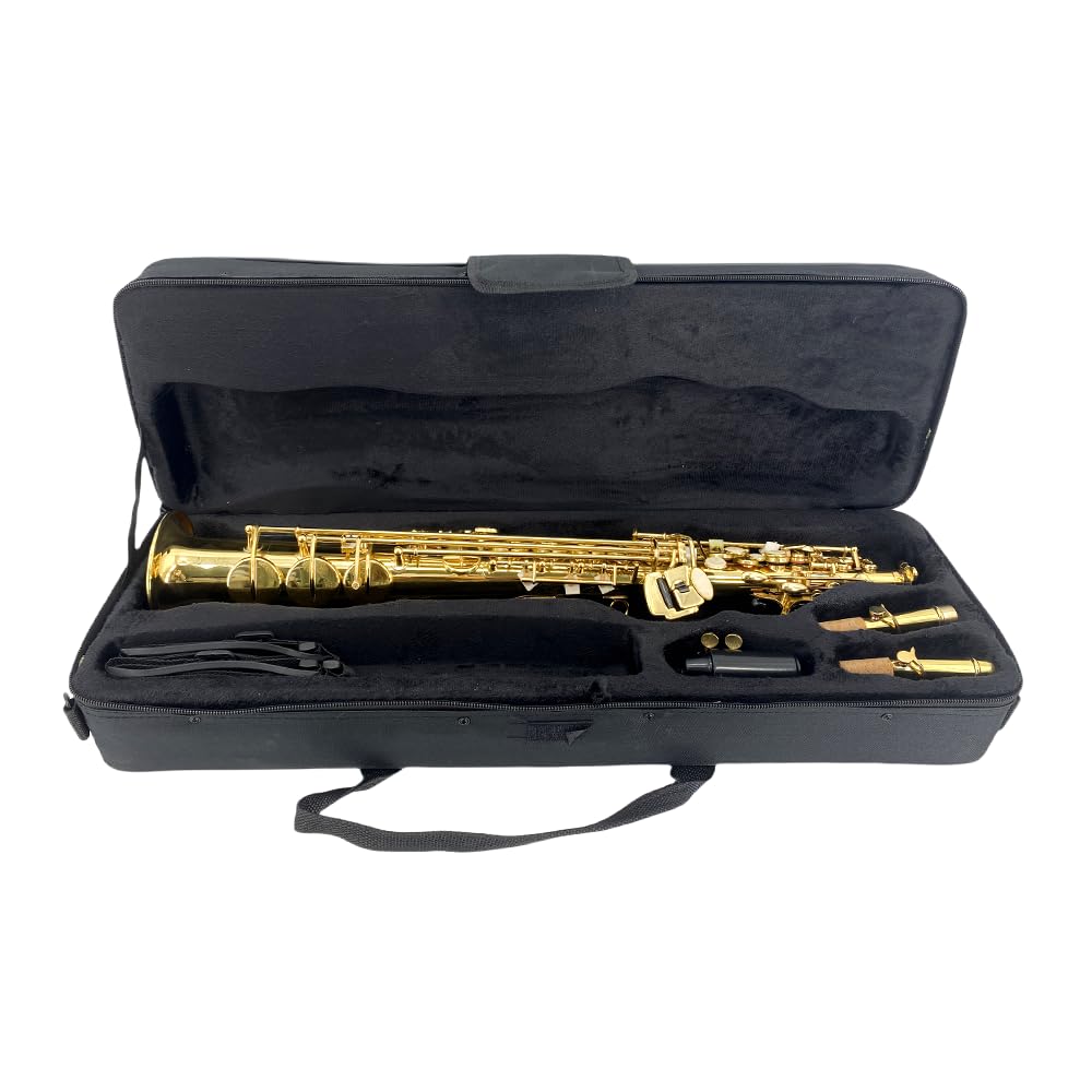 Straight Soprano Saxophone with Case, Mouthpiece, Neck Strap & Accessories A1145