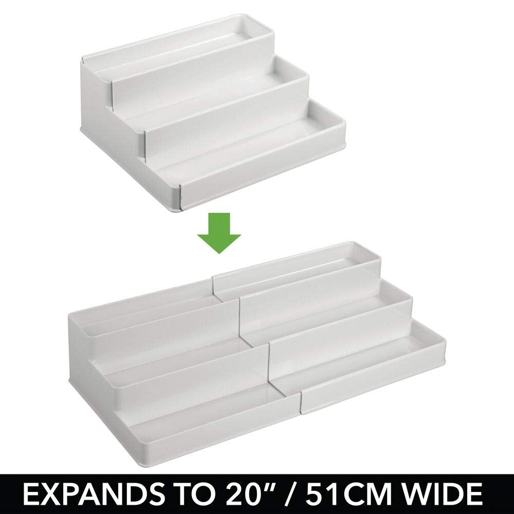 Plastic Expandable 3-Tier Shelf Rack Organizer W59080