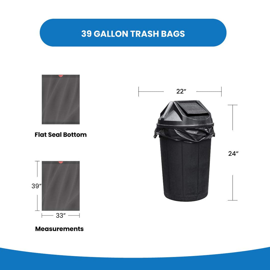 39 Gallon Drawstring Trash Bags A29022