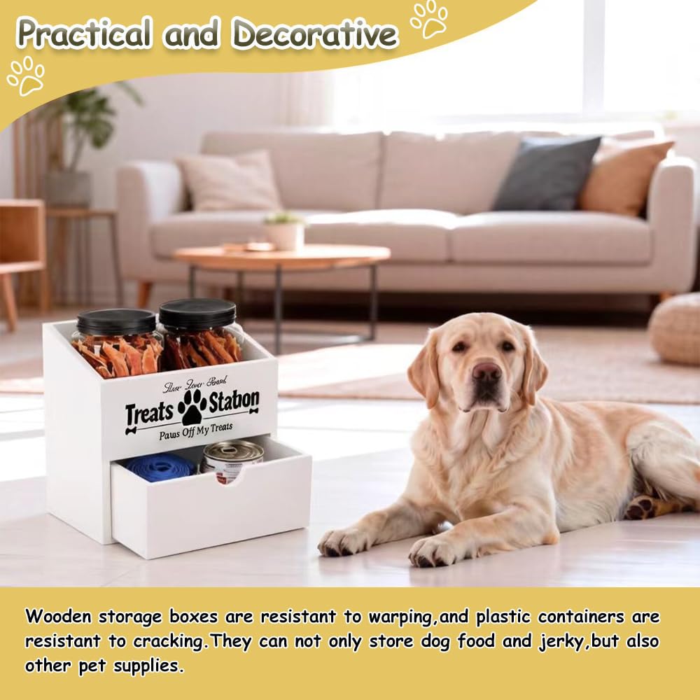 Pet Food Storage Container with Drawer Q76162