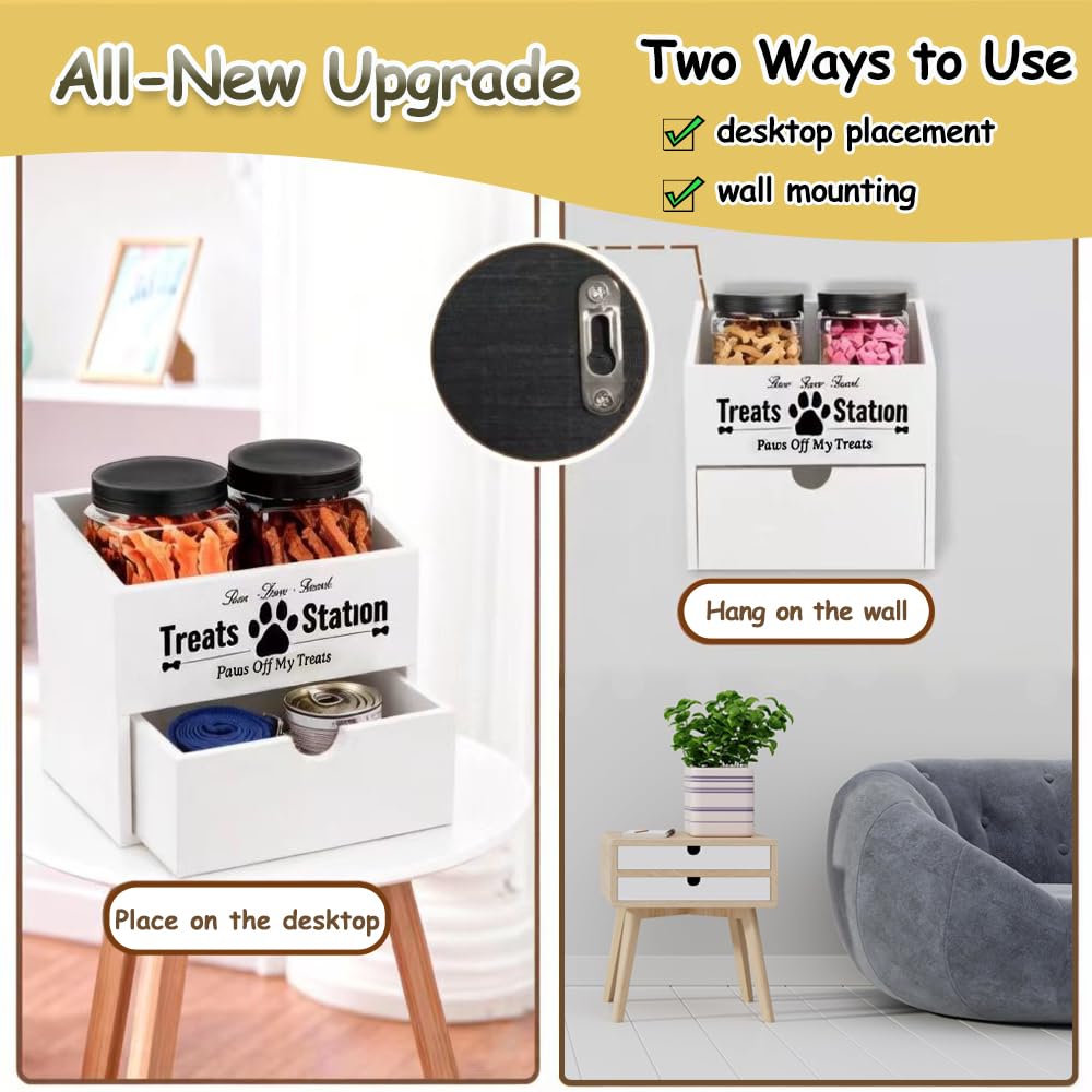Pet Food Storage Container with Drawer Q76162