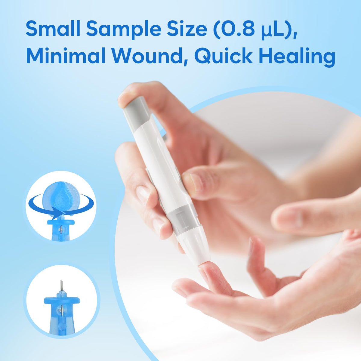 Wireless Glucose Monitor Kit, 100-Strip Blood Sugar Testing Kit O859