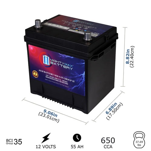 12V 55Ah AGM Replacement Battery Z118640