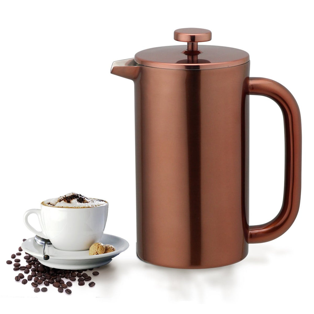 8 Cup Double Wall Insulated Stainless Steel French Coffee Press Y569