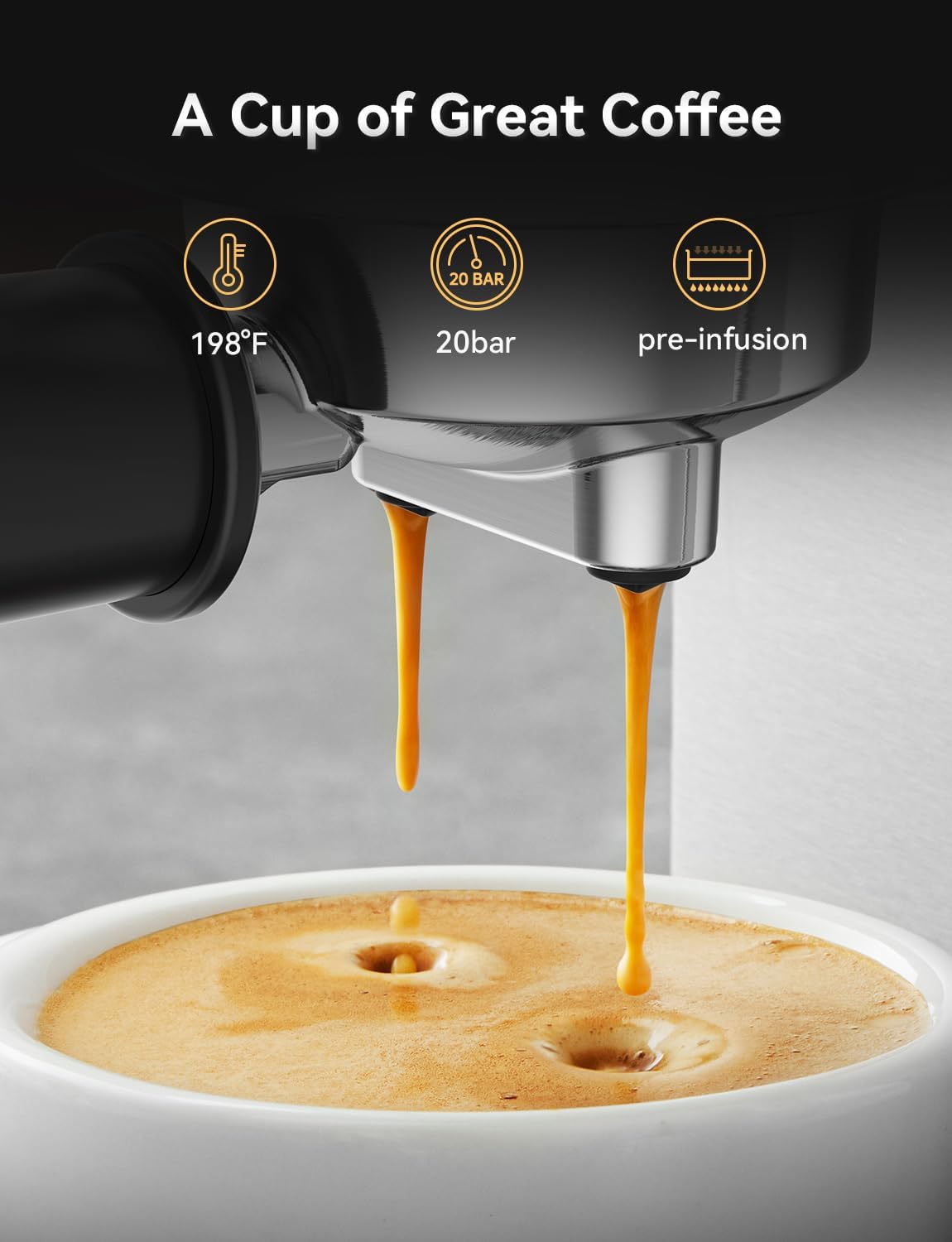 20 Bar Espresso Coffee Machine J4696
