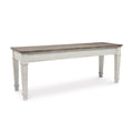 White Light Brown Wood Storage Bench X907602