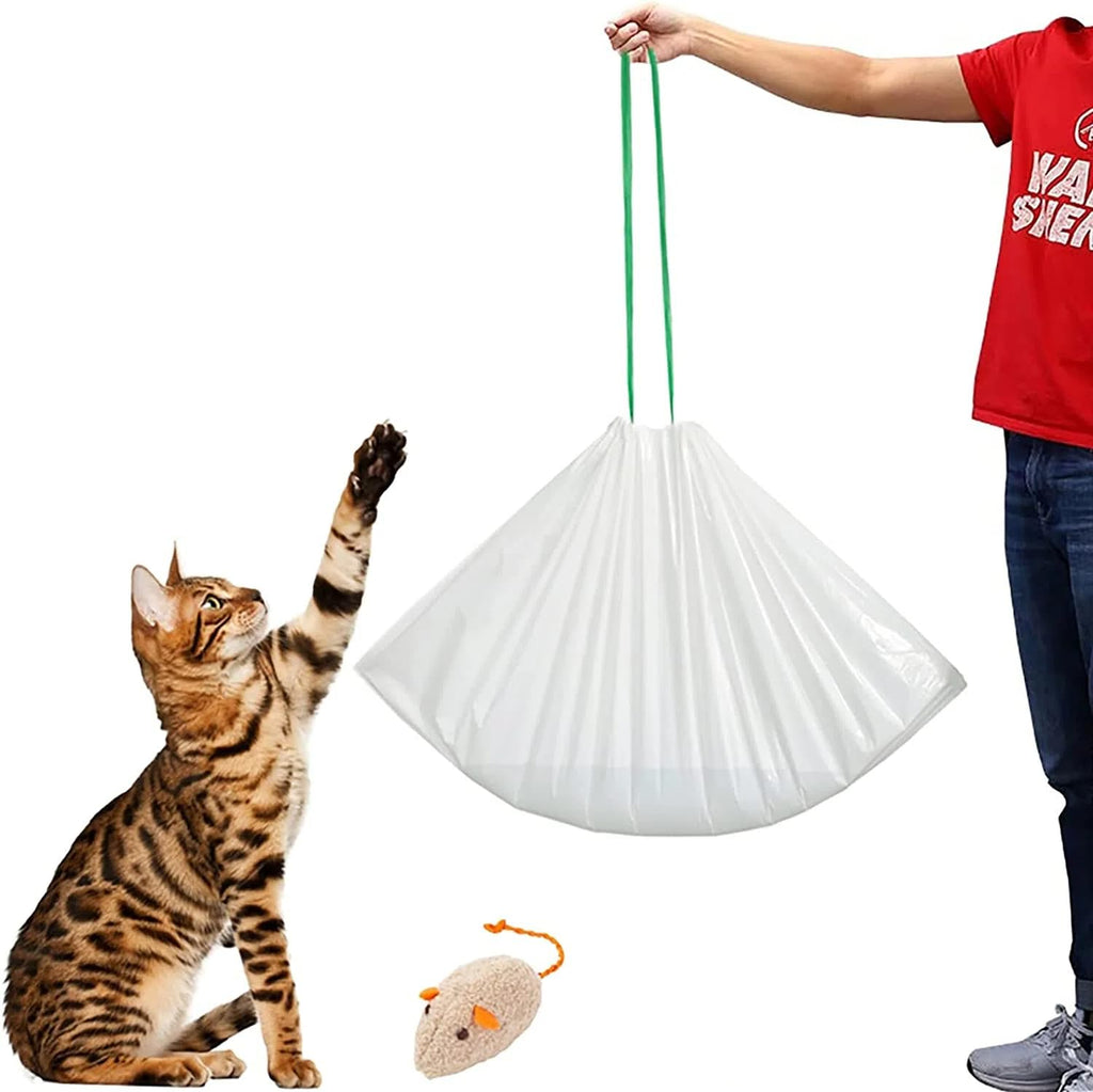 40 Count Cat Litter Box Liners with Drawstring D9764