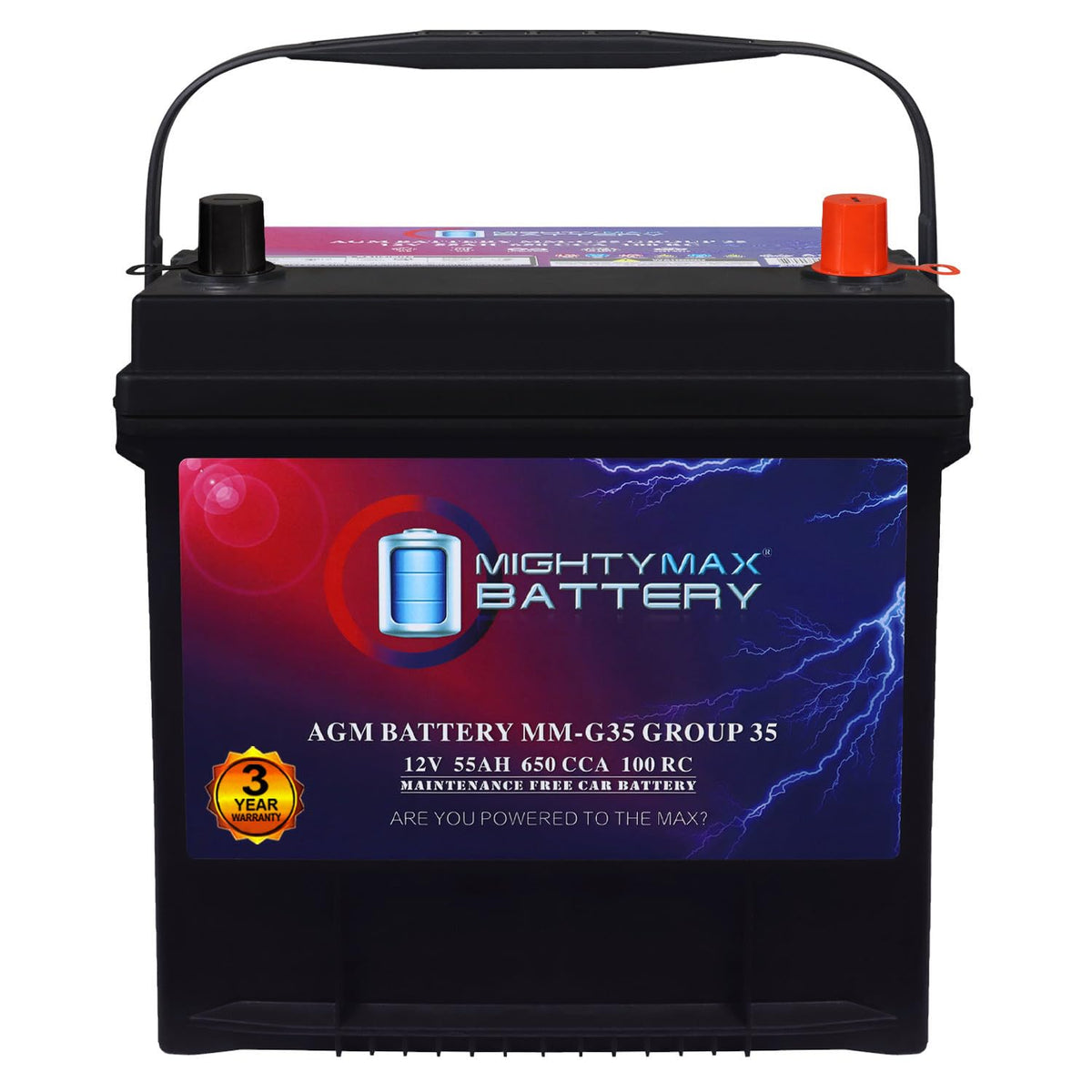 12V 55Ah AGM Replacement Battery Z118640