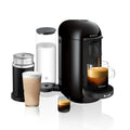 Ink Black Coffee and Espresso Maker with Milk Frother B519