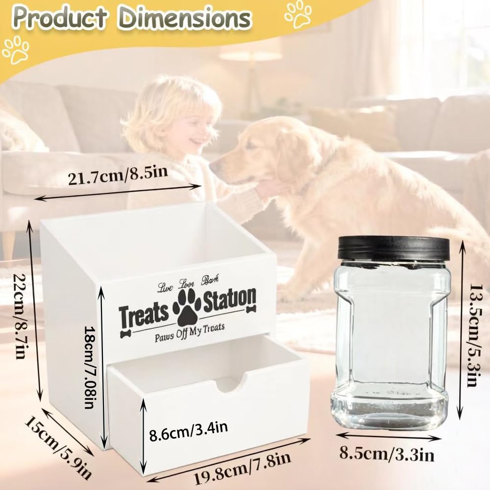 Pet Food Storage Container with Drawer Q76162