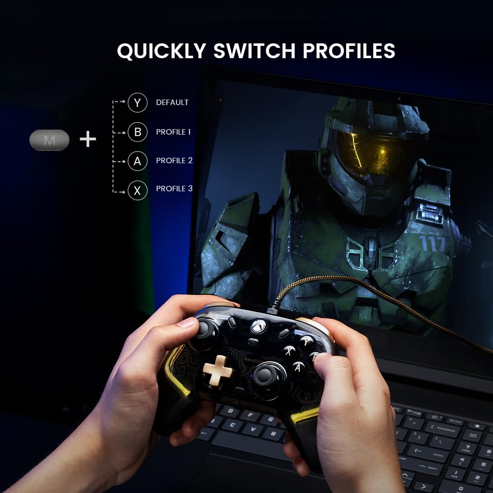Wired Controller with RGB Lighting and Hall Effect Joystick Q39797