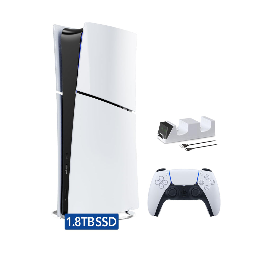 White 1.8TB Digital Edition Gaming Console with Controller G70052