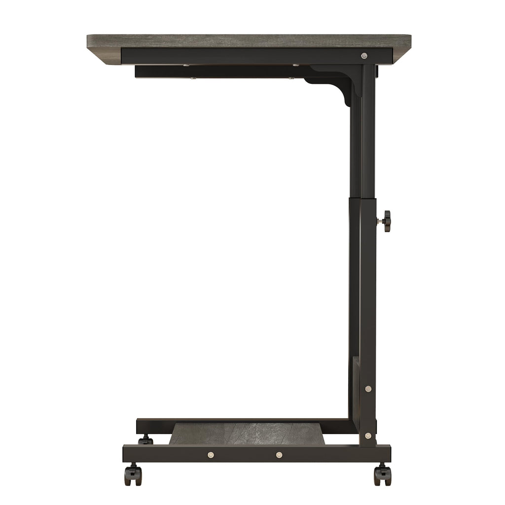 Adjustable Height C Table with Wheels and Storage O77120