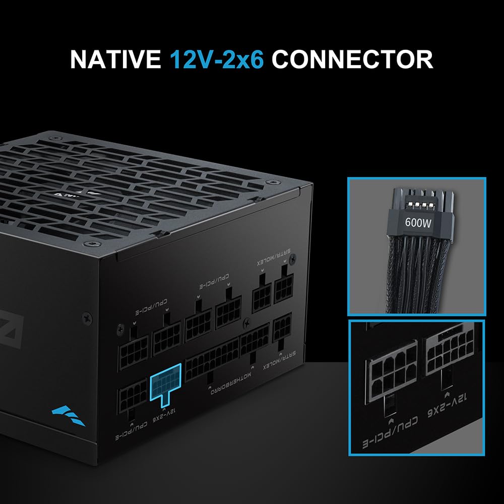 1000W Fully Modular ATX 3.1 Power Supply Black E35852