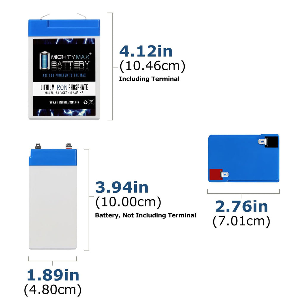 6V 4.5AH Lithium Replacement Battery Y492736