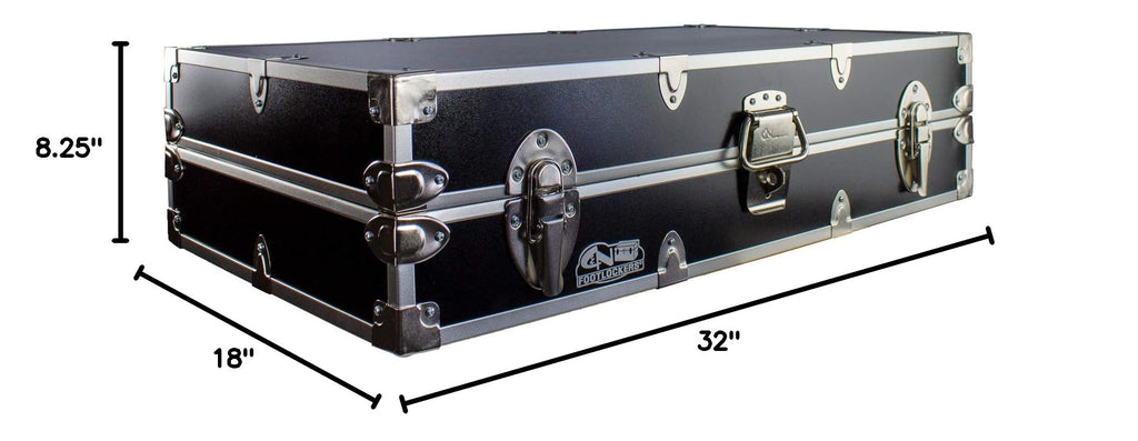 Lockable Under Bed Trunk 32 x 18 x 8.25 Inches Z2078