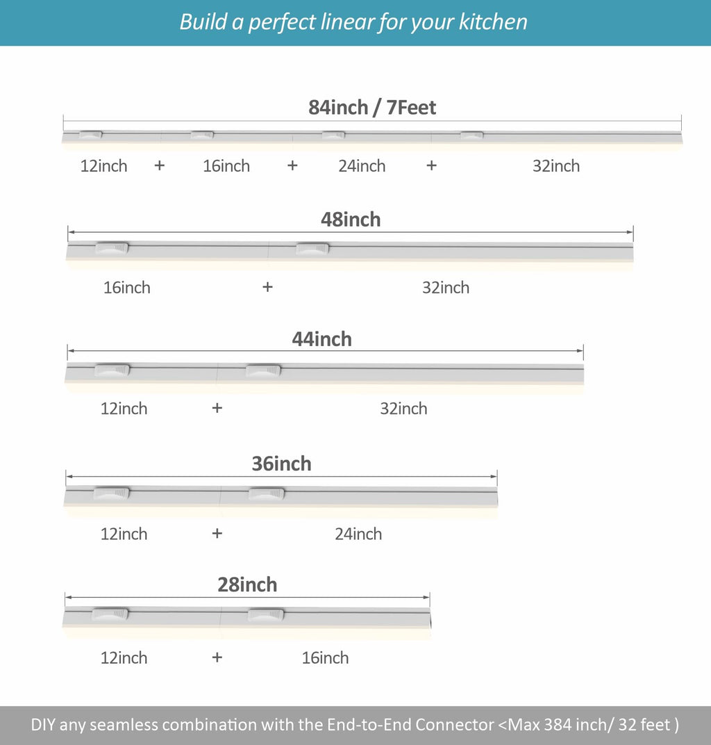 24 Inch Linkable LED Under Cabinet Lighting G157