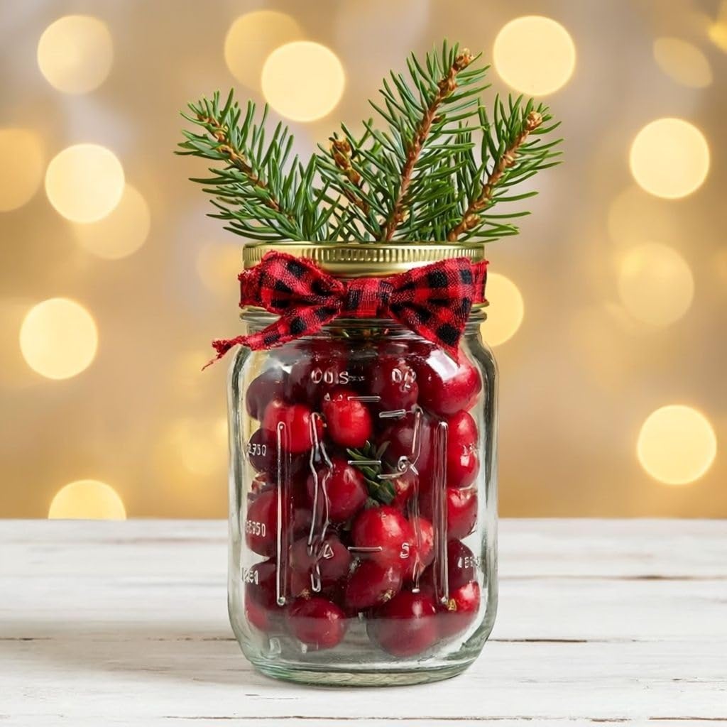 16 oz Regular Mouth Mason Jars with Lids & Rings O4410