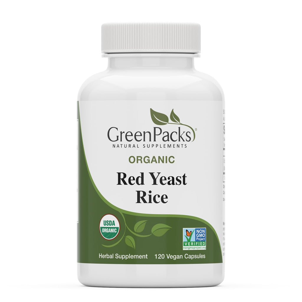 Organic Red Yeast Rice Supplement, 120 Capsules N3314