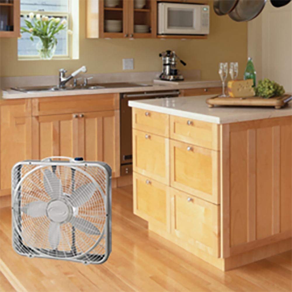 20-Inch 3-Speed White Box Fan T88940