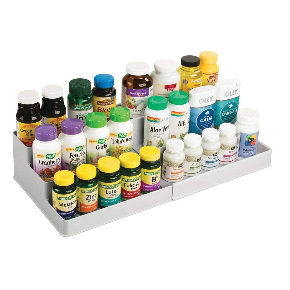 Plastic Expandable 3-Tier Shelf Rack Organizer W59080