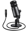 XLR Podcast Microphone, Cardioid Dynamic Metal Desk Mic C85114