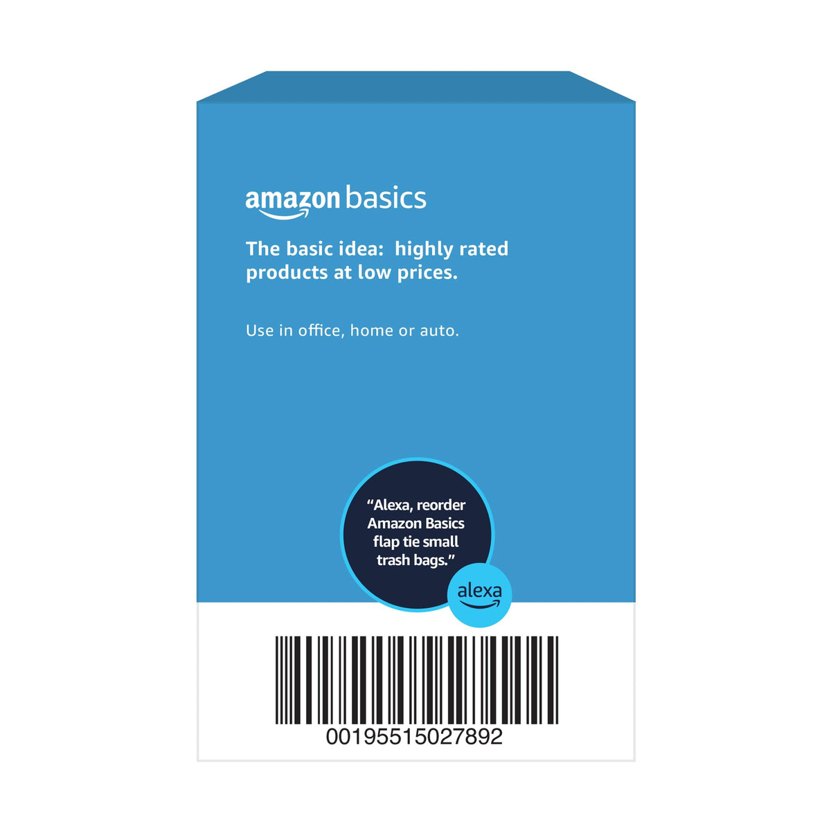 4 Gallon Trash Bags with Flap Ties, Fresh Scent, 80 Count Q1058