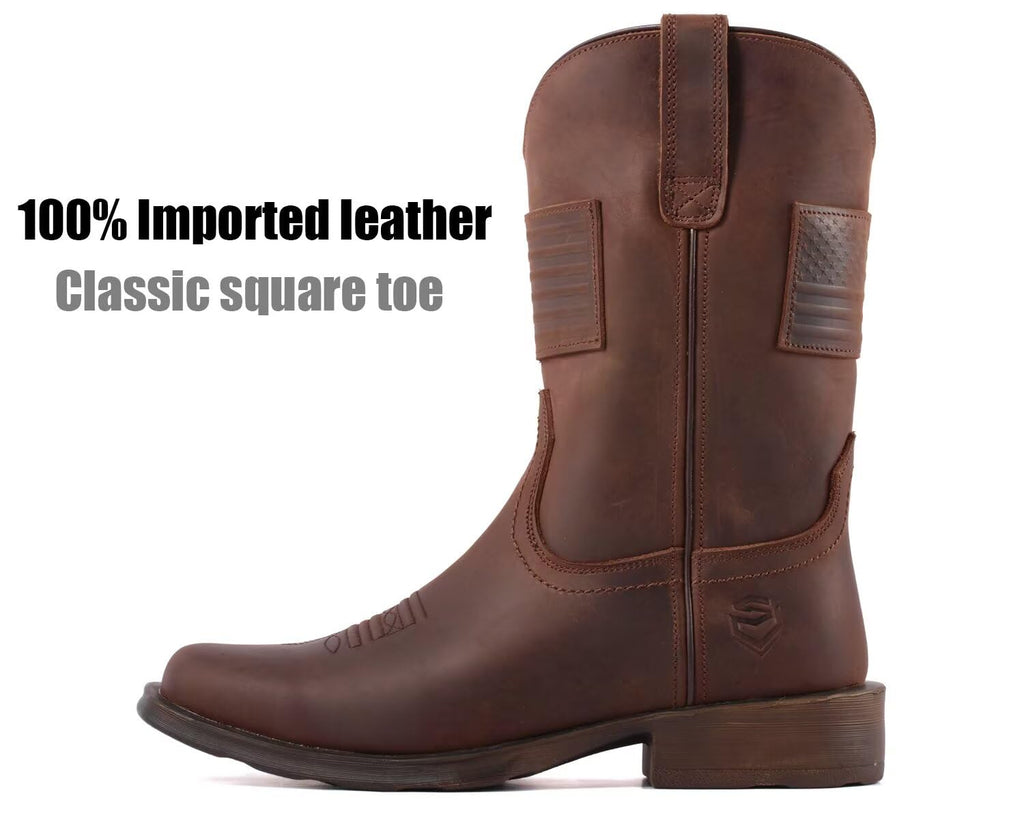 Western Cowboy Boots Square Toe V48018