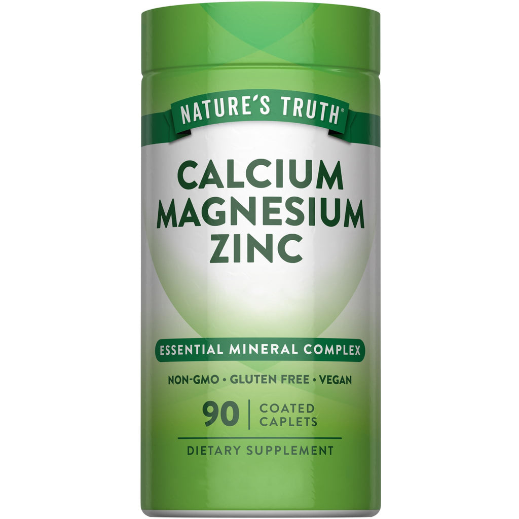 Calcium Magnesium Zinc 90 Coated Caplets F1861