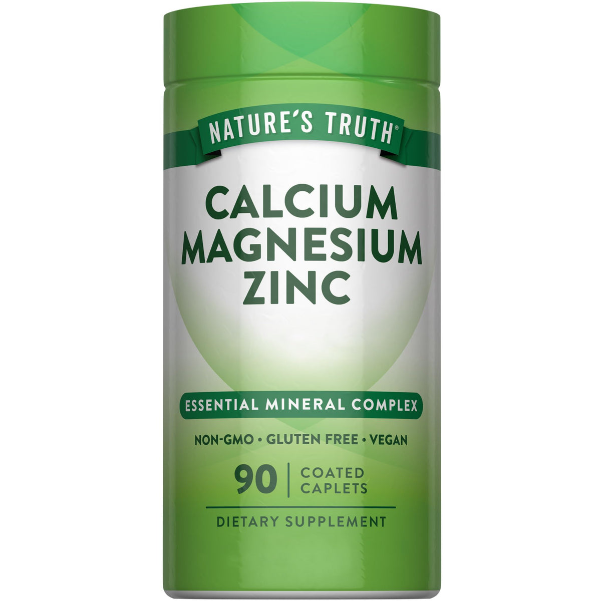 Calcium Magnesium Zinc 90 Coated Caplets F1861