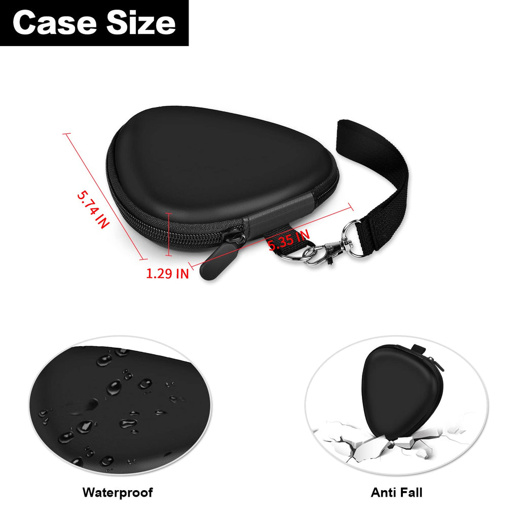 Black Guitar Pick Case with Mesh Pocket A3983
