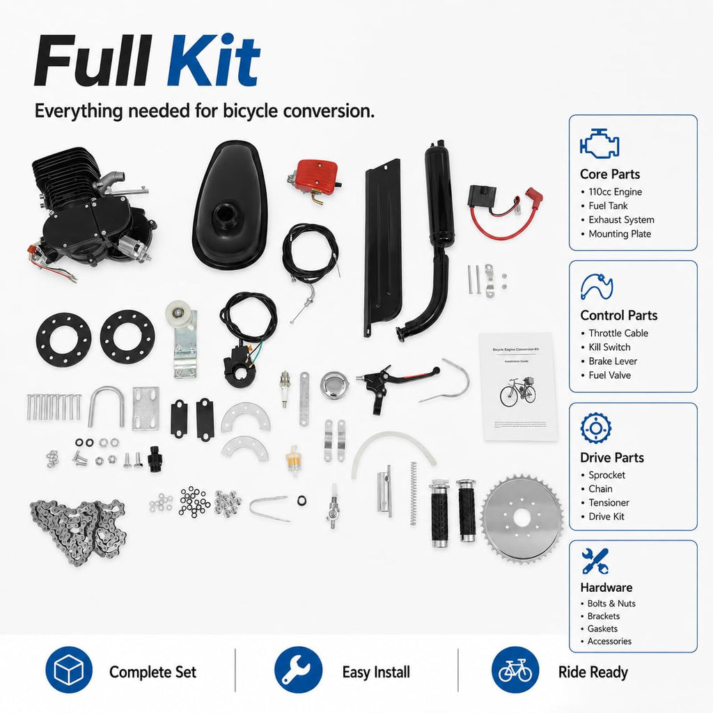 110cc 2-Stroke Bicycle Engine Kit O807