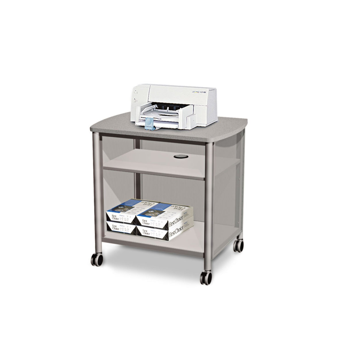 Mobile Print Stand with Swivel Wheels H1064