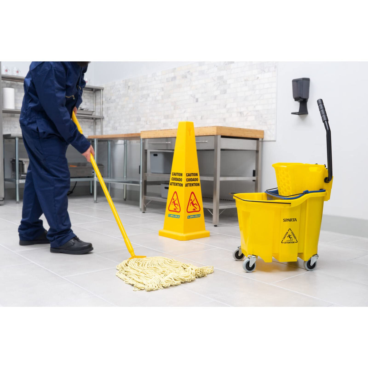 35 Qt Mop Bucket with Wringer and Insert N848