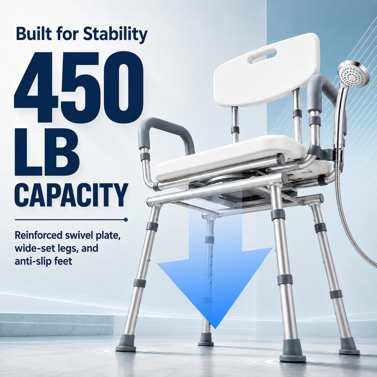 Adjustable Swivel Shower Chair L743050