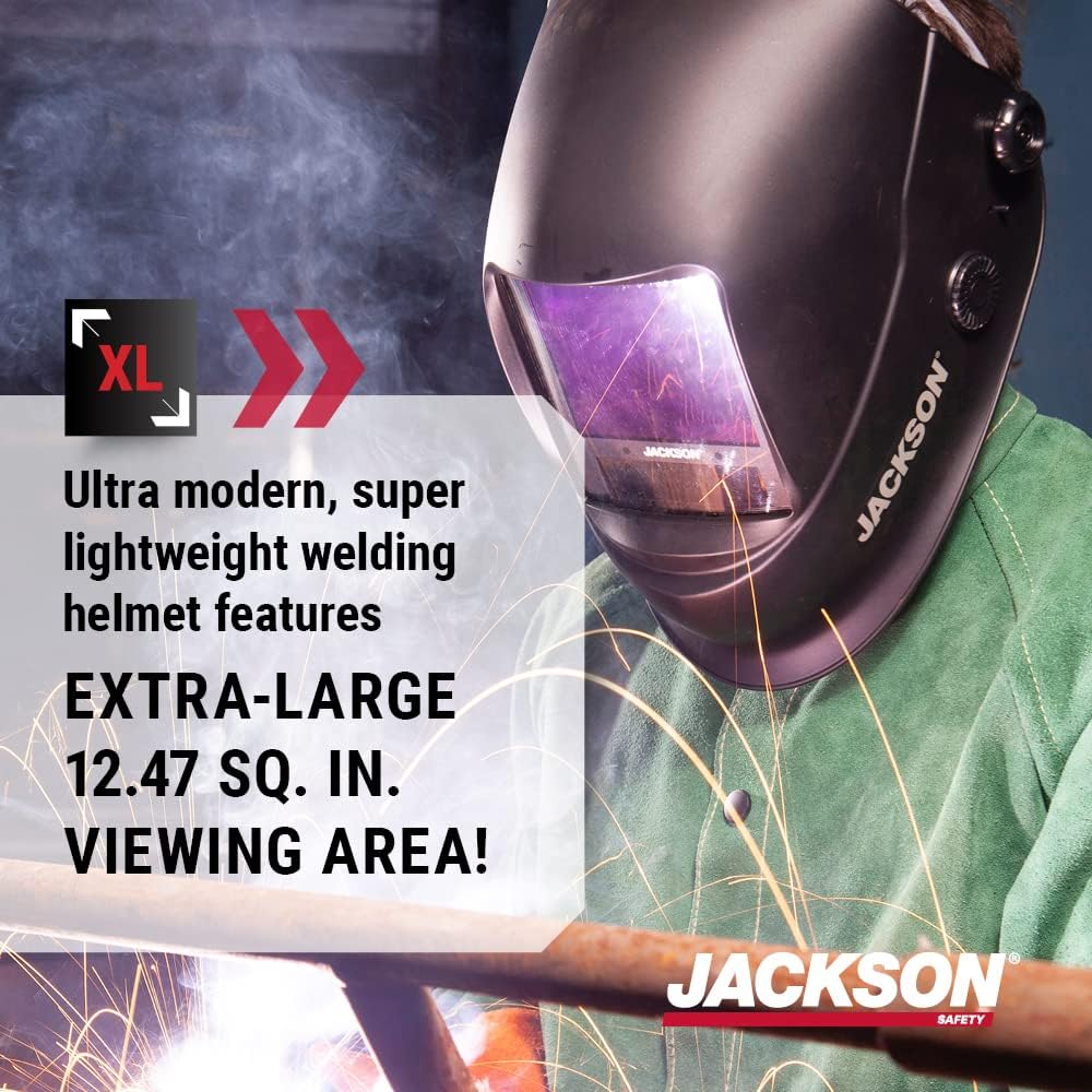 Auto Darkening Helmet, 3.86" x 3.23" Viewing Area E921161