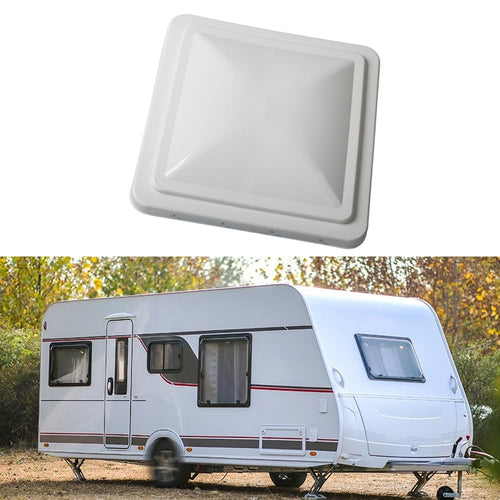 14 Inch White Impact-Resistant RV Roof Vent Lid Cover J291