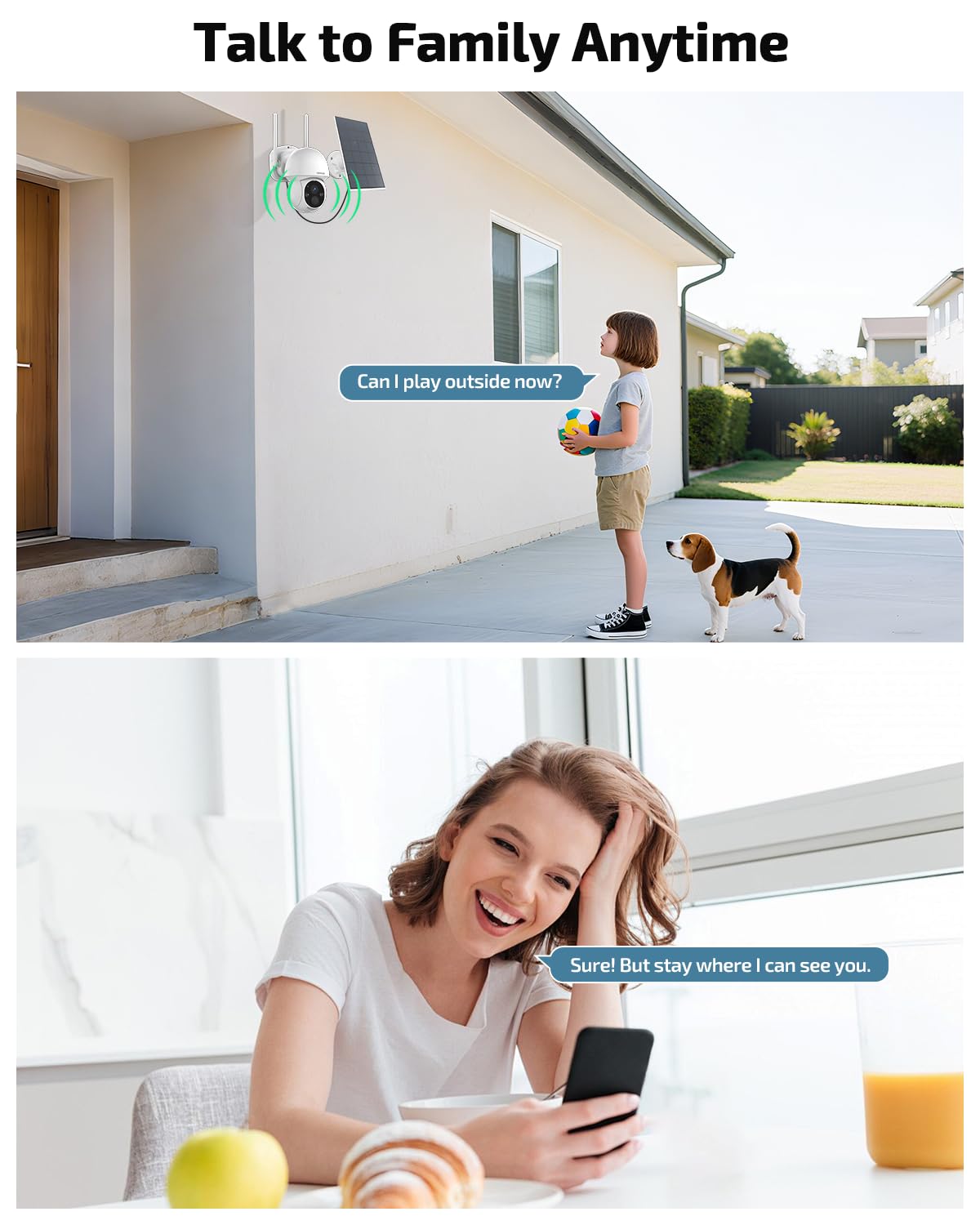 Solar Powered Wireless Security Camera System Z942