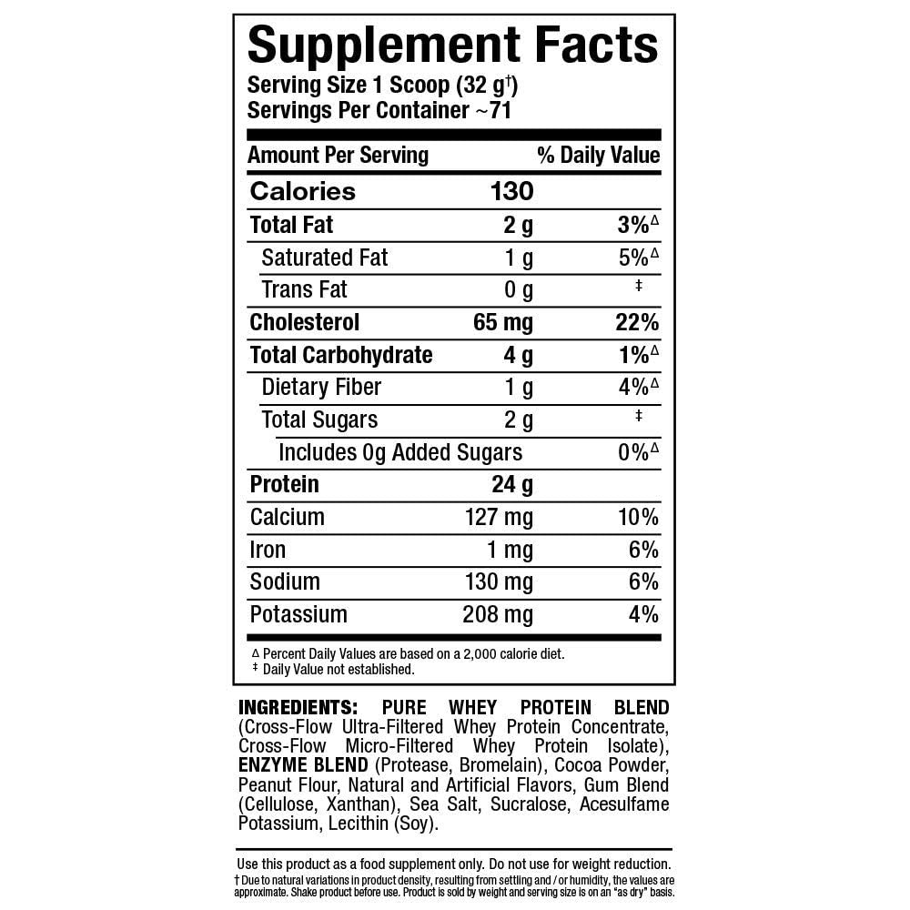 Whey Protein Powder Chocolate Peanut Butter 5 lb S4223